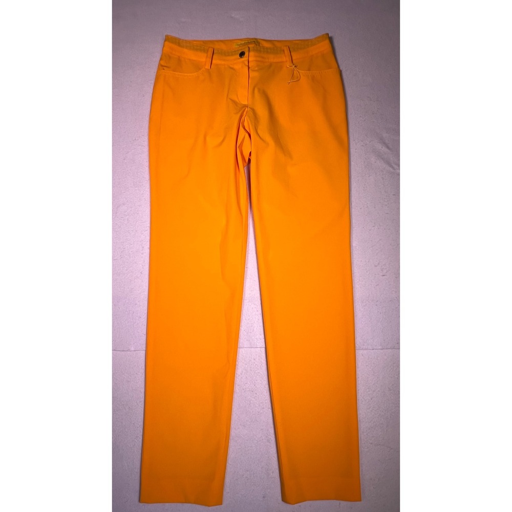 Louis Castel Golf Pants Womens 70cm Orange Excellent